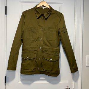 Veronica Beard Cotton Military Utility Jacket